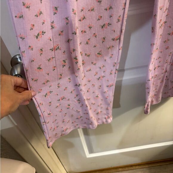 NWT No Boundaries Pink Pajama Pants/ Lounge Pants  with Cute Print Sz M - Picture 4 of 8